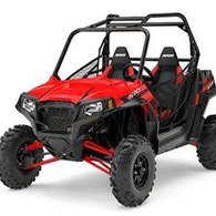 2017 Polaris RZR S 570  EPS Indy red