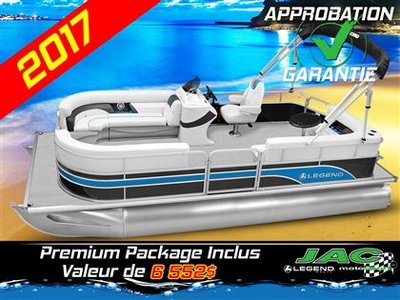 2017 Legend Boats Ponton Enjoy Fun Mercury 25 EL Bateau Pêche **Premium package 6,552$ Inclus