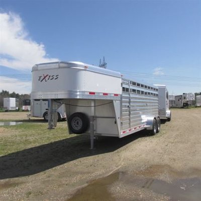 2019 Exiss 2018 EXISS 20 Ft Stock Gooseneck Trailer w. Div...