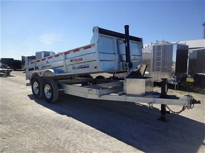 2018 K-Trail Galvanized 7 Ton Dump 80 x 14!! Only $154/month!!